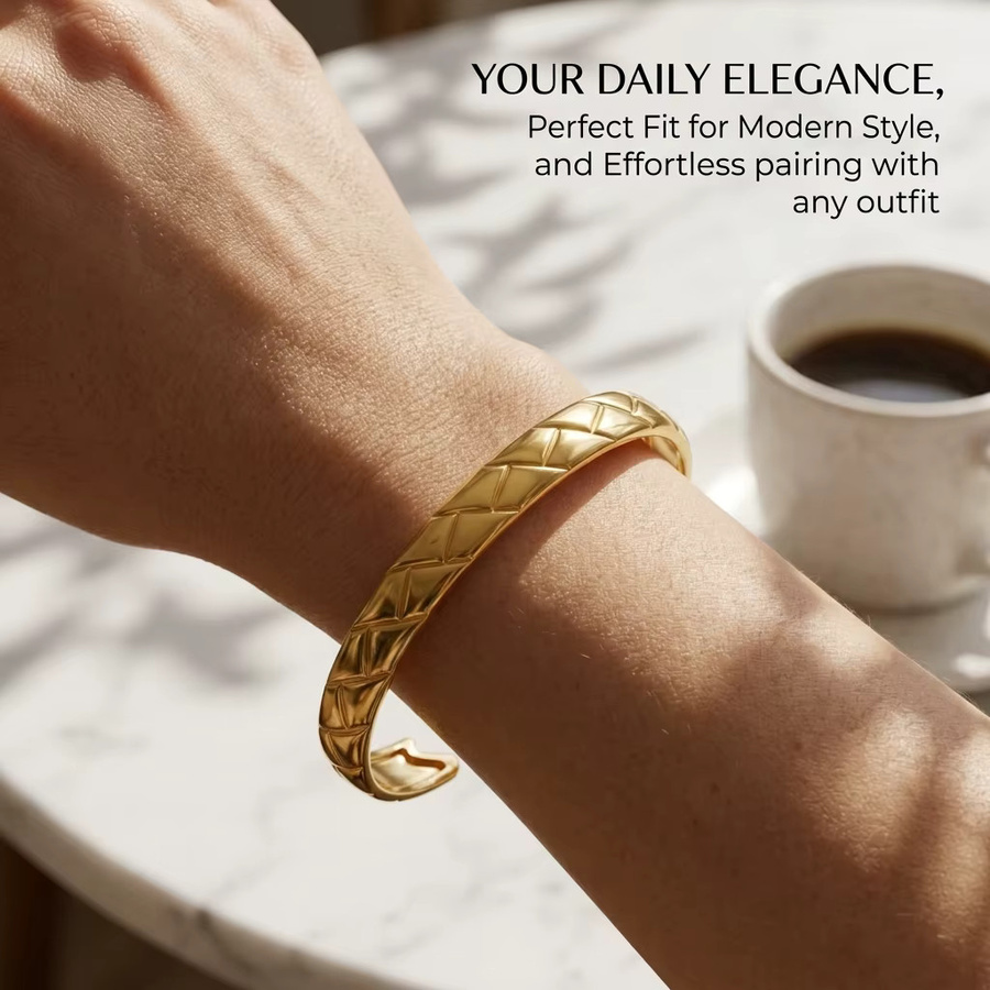 JP One Armband, Edelstahl, Goldfarben, Damen - Bild 2