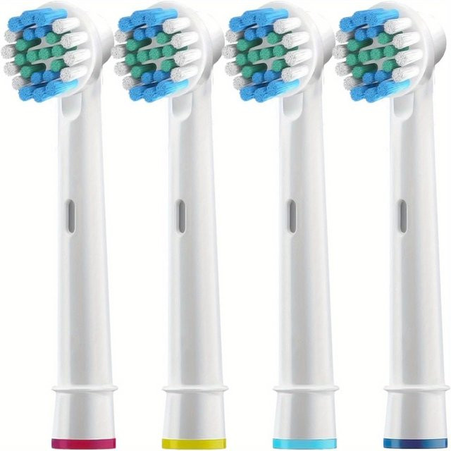 Ersatz-Zahnbürstenköpfe kompatibel mit Oral-B Braun elektrische Zahnbürsten, Farbe: Weiß, 4/12/16/20 Stück Packung - Bild 1