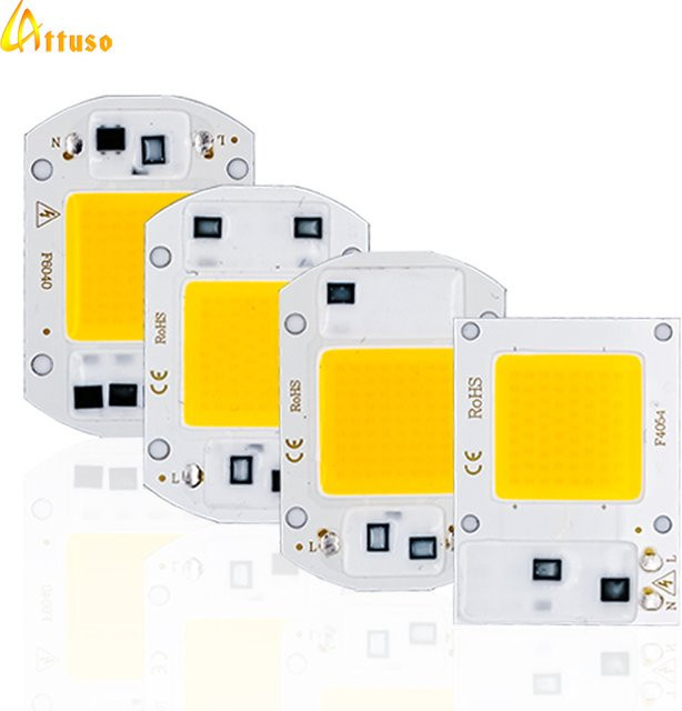LATTUSO LED COB Lampe Chip für Flutlicht Scheinwerfer Zubehör, IP65 wasserdicht, Kaltweiß und Warmweiß, AC110V-220V - Bild 1