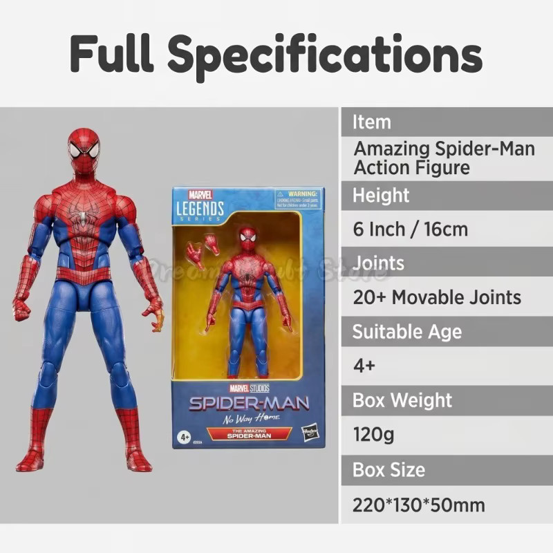 Marvel Legends Series The Amazing Spider-Man, Actionfigur, 6-Zoll-Sammlermodell - Bild 2