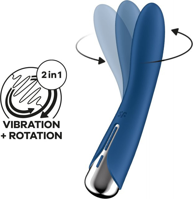 Satisfyer Spinning Vibe 1 Vibrator in Blau, Länge: 17,5 cm - Bild 1