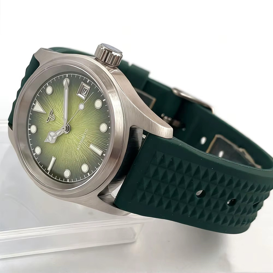 Tandorio Armbanduhr, Mechanisches Uhrwerk, Edelstahl, 36 mm, Herren - Bild 2