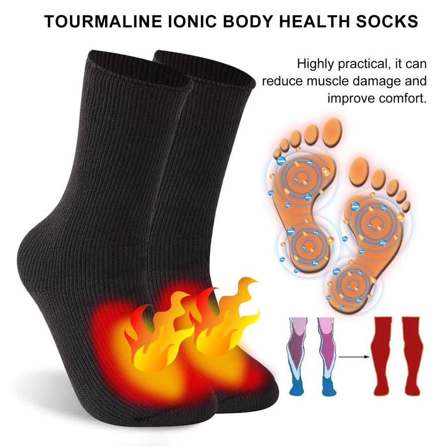 HOUKEA Winter-Thermo-Ionen-Massagesocken, Unisex - Bild 3