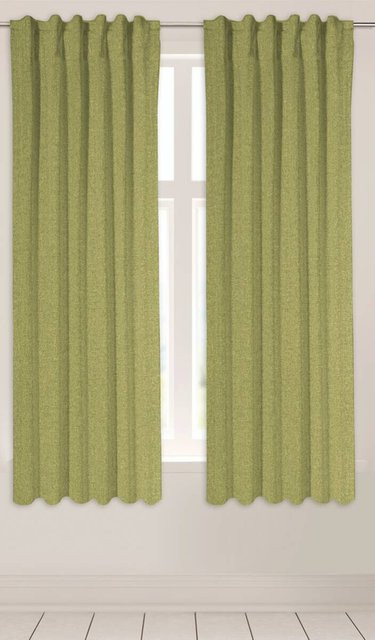 POCOline Kombivorhang Ulrich grün, blickdicht, Polyester, Breite: 135 cm, Höhe: 175 cm - Bild 1