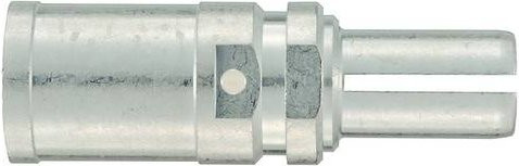 Harting Crimpkontakt 650A Stift aus Messing in Silber, Artikelnummer 09110006168 - Bild 1