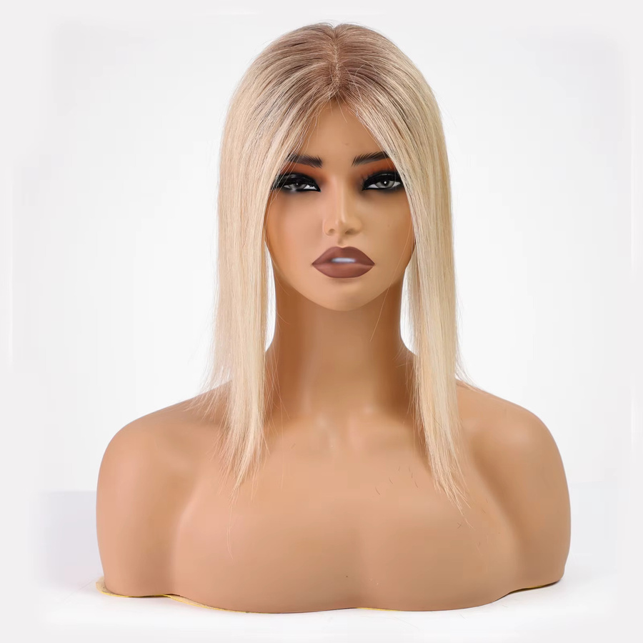 HAIRCUBE Echthaar-Topper, Remy-Echthaar, gerade, blond, Damen - Bild 2