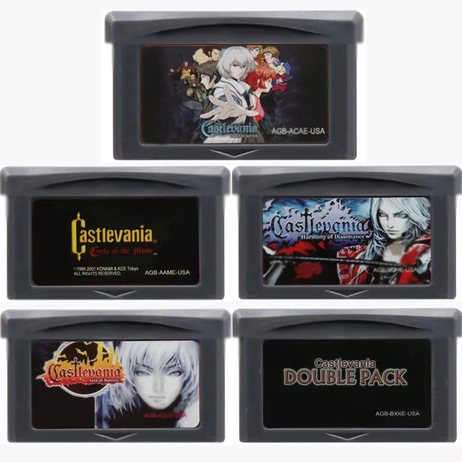 Bandai Castlevania GBA Doppelpack: Asia of Sorrow Dissonance und Circle of the Moon Videospiel-Kassetten für Game Boy Advance - Bild 2