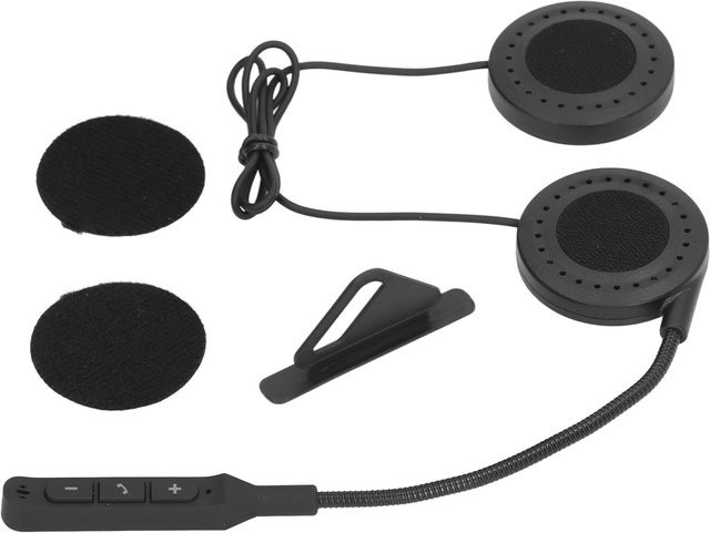 Igeteck Bluetooth 5.0 Motorradhelm Headset Wasserdichte Freisprecheinrichtung in Schwarz - Bild 1