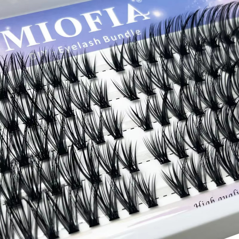 MIOFIA Wimpernverlängerungen 3D Cluster, 90 Bündel, Natürlich, Unisex - Bild 3