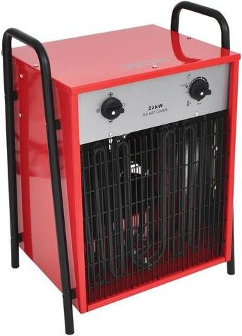 WDH Heizlüfter WDH-IFH20 mit Frostschutz in Rot/Schwarz aus Metall - Bild 1