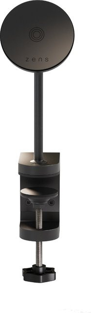 Zens Office Wireless Charger Mount Pro 2 Qi2 Ladestation mit Tischklemme Schwarz - Bild 1