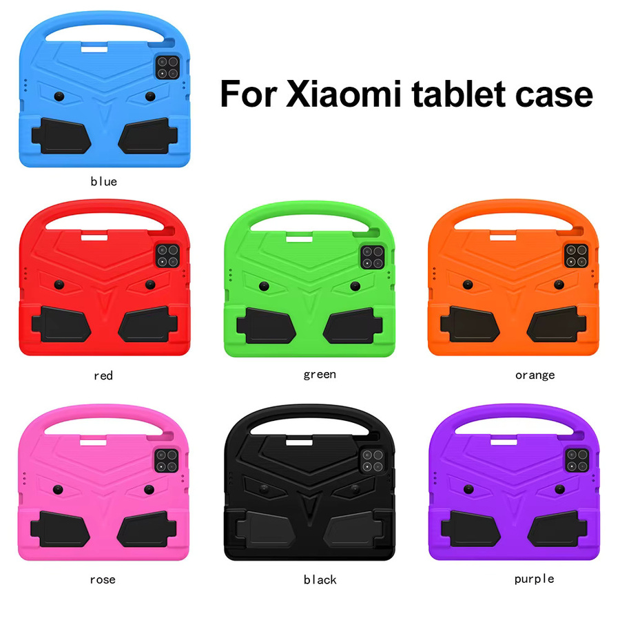 AKABEILA Kinder-Schutzhülle aus EVA für Xiaomi Pad 7 Pro 11,2 und Pad 5 Pro 11 Zoll mit Cartoon-Sparrow-Ständer in Orange - Bild 2