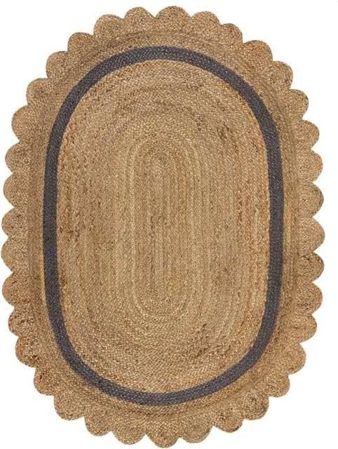 Flair Rugs Kurzflorteppich Grace in Beige-Grau mit Boho-Wave-Design B: 120 cm, T: 170 cm - Bild 1