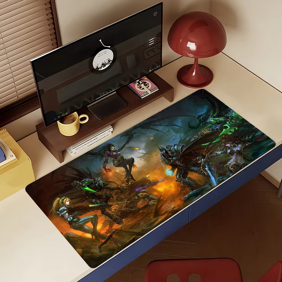 S-StarCraftES Mauspad rutschfeste Schreibtischunterlage in Multicolour für PC und Laptop - Bild 4