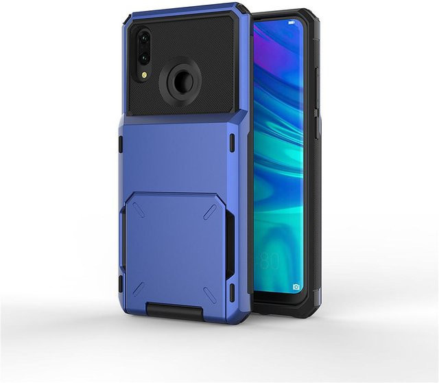 Huawei Handyhülle mit Portemonnaie und 4-Kartenfach in Blau für P30 Lite, P20 Pro, P Smart und P40 Pro - Bild 1