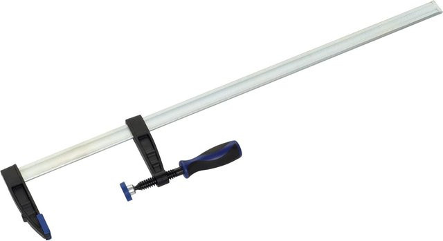 LUX-TOOLS Schraubzwinge aus Temperguss in Silber, Spannweite: 250 mm, Breite: 80 mm - Bild 1