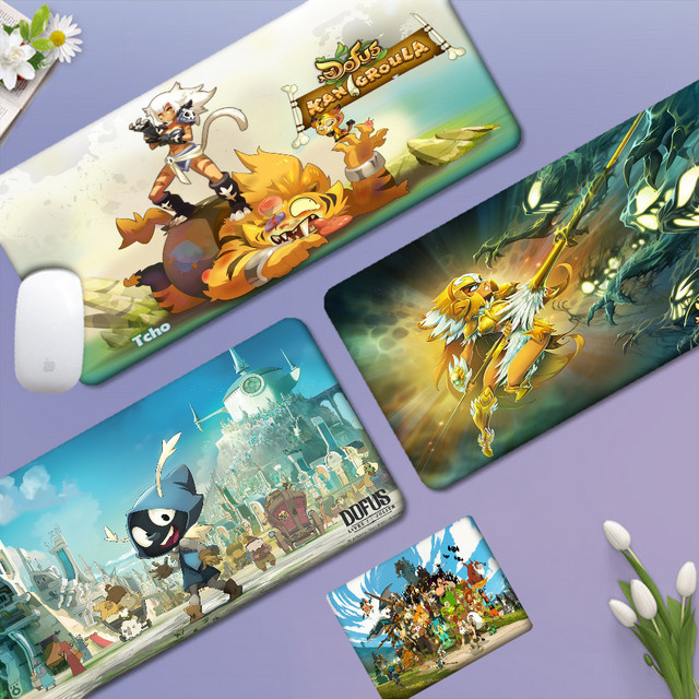 Dofus INS Tide Gaming Mauspad und Schreibtischunterlage im Cartoon Anime Design, Mehrfarbig - Bild 1