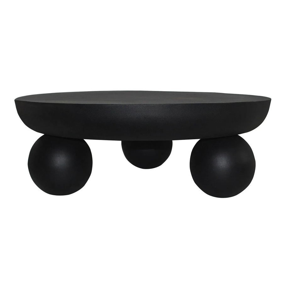 Couchtisch Silida von Vente-unique in Schwarz aus Metall, quadratisch, B: 85 cm, T: 30 cm, H: 300 cm - Bild 2