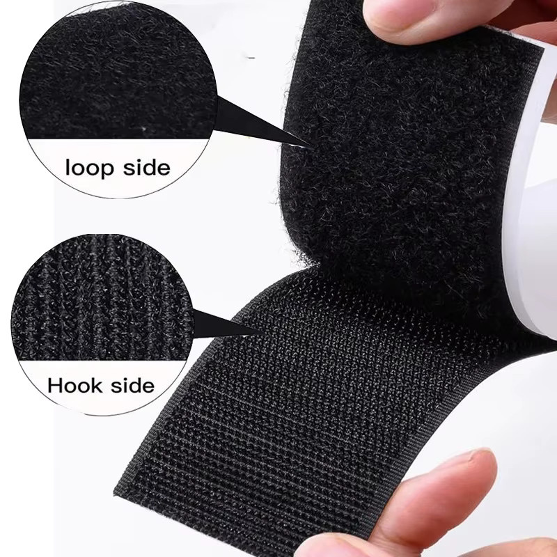 Magisches Klebeband extra stark, doppelseitiges Klettband in Schwarz, Breite: 2 cm, Länge: 5 m - Bild 3