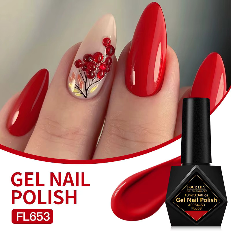 Four Lily Gel-Nagellack-Set, 10 ml, Glänzend, Unisex - Bild 2