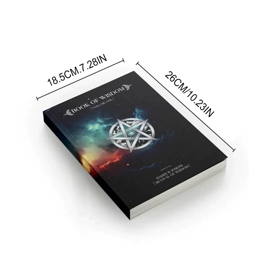 BUCH DES WEISDOM Notizbuch mit Wisdom Eye Cover für Selbstreflexion und Philosophielernen in Multicolour - Bild 2