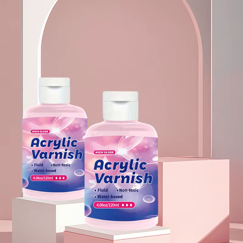 Acrylvernis Transparent mit Hochglanz-Finish, wasserfester und nicht vergilbender Schutzlack für Gemälde, 120 ml - Bild 5