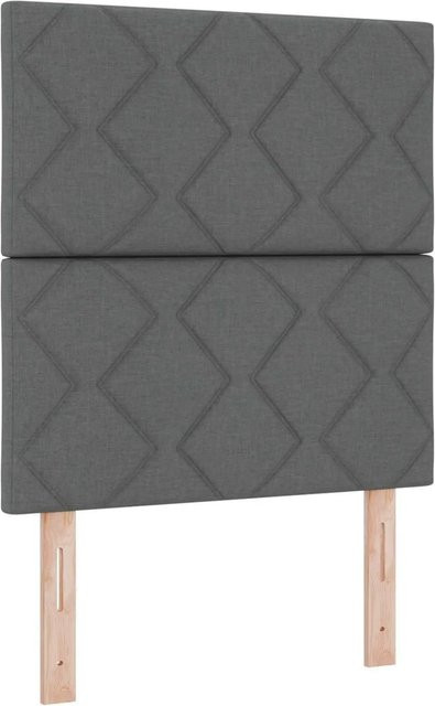 vidaXL LED Kopfteil Grau Stoff Breite: 80 cm - Bild 1