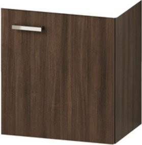 Duravit Möbel-Set XBase für dein Badezimmer mit Waschtischunterbau und Spiegel in Dunkel Natur - Bild 1