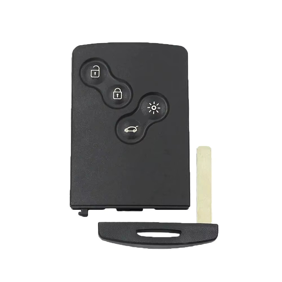 Kgreat Remote Key Card Smart Key 4 Tasten 433 MHz PCF7952 ID46 Chip für Renault Megane 3 Megane III in Schwarz - Bild 5