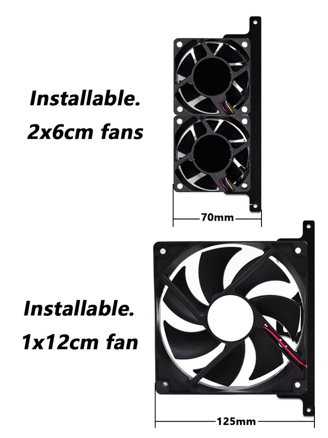 DEBROGLIE Luftkühlung für DDR4 und DDR5 Arbeitsspeicher, Metallhalterung mit Speicherkühlventilator, Silber - Bild 2