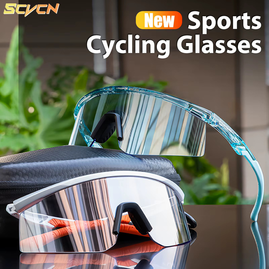 SCVCN Sportsonnenbrille, Männer, blue, Photochrome, Kunststoff - Bild 6