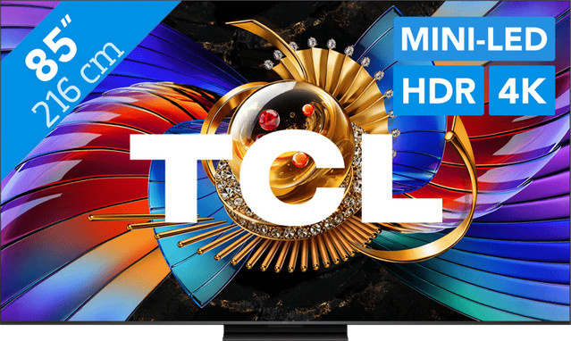 TCL SQD Mini-LED 4K UHD Fernseher 85 Zoll in Schwarz - Bild 1