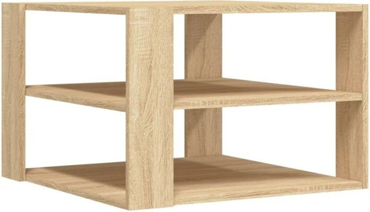 Vidaxl Couchtisch Sonoma-Eiche aus Holzwerkstoff, quadratisch, Braun/Eiche Natur, B/T/H: 59,5 x 59,5 x 40 cm - Bild 1