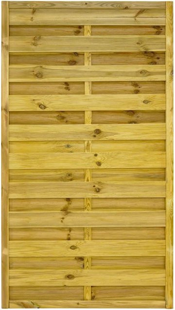 GartenLand Dichtzaun VARIO Gerade Holzzaun aus Kiefernholz in Grün, B/H: 100 x 180 cm, kesseldruckimprägniert - Bild 1