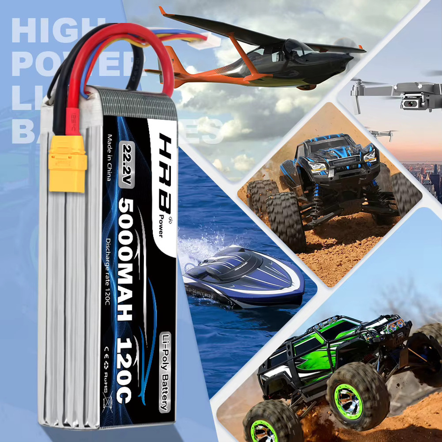 HRB Lipo Batterie 22,2 v 5000 mah, Drone Batterie, mit XT90 Stecker - Bild 4