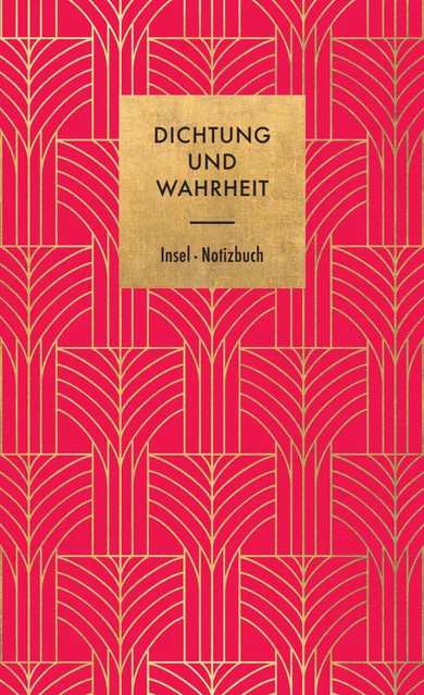Notizbuch Dichtung und Wahrheit von Johann Wolfgang Goethe im Insel Verlag, Farbe: Rot - Bild 1