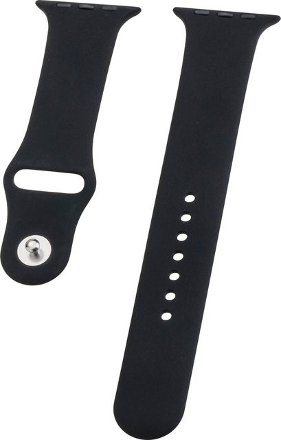 Peter Jäckel Uhrenarmband Silikon, Schwarz, Unisex - Bild 1