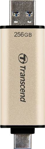 Transcend JetFlash 930C USB-Stick 256 GB USB 3.2 Gen 1 mit USB-A und USB-C in Gold (TS256GJF930C) - Bild 1