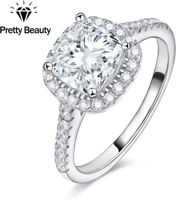 Pretty Beauty Verlobungsring, 925 Silber, Moissanit, Damen - Bild 1
