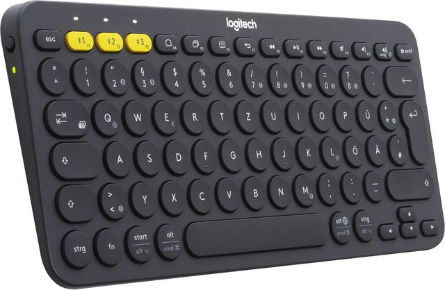 Logitech K380 Bluetooth Multi-Device Tastatur QWERTZ DE in Grau - Bild 1