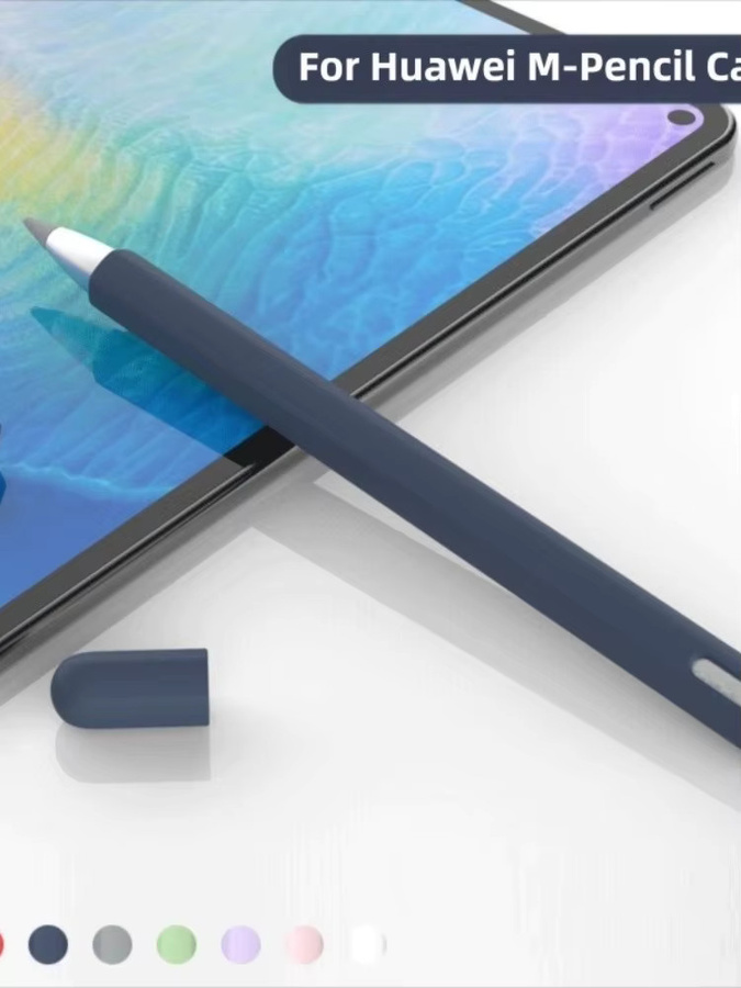 Silikon-Tablet-Federmäppchen für Huawei M-Pencil, rutschfeste und kratzfeste ergonomische Stylus-Hülle mit Touchscreen-Stiftabdeckung - Bild 3