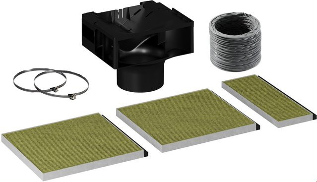 Bosch Clean Air Plus Umluftset DWZ1BK1I6 in Schwarz - Bild 1