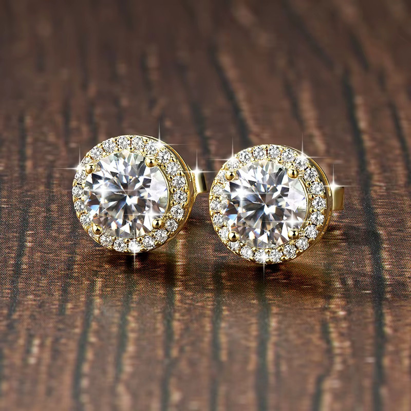 Ohrstecker Moissanit, 14K Gold Filled, Damen - Bild 5