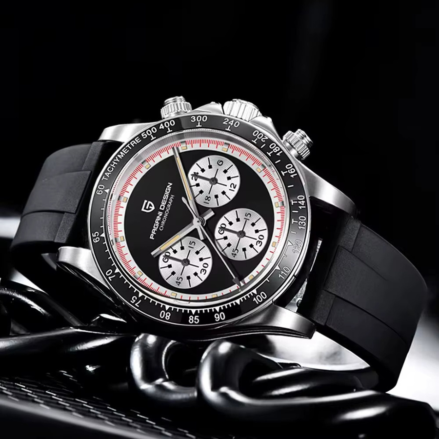 PAGANI DESIGN Chronograph, Edelstahl, Quarz, 40 mm, Herren - Bild 5