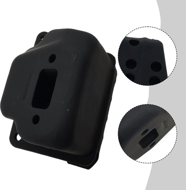 Vibratite Schalldämpfer in Schwarz für Kettensägen 028 028WB 028AV als OEM-Ersatzteil aus Metall - Bild 1
