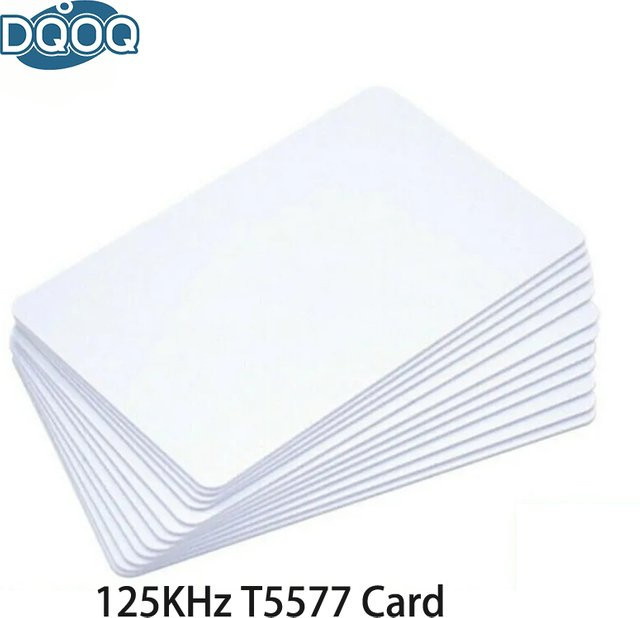 5 Stück EM4305 T5577 RFID Chip Karten 125 kHz, weiß, wiederbeschreibbar und kopierbar - Bild 1