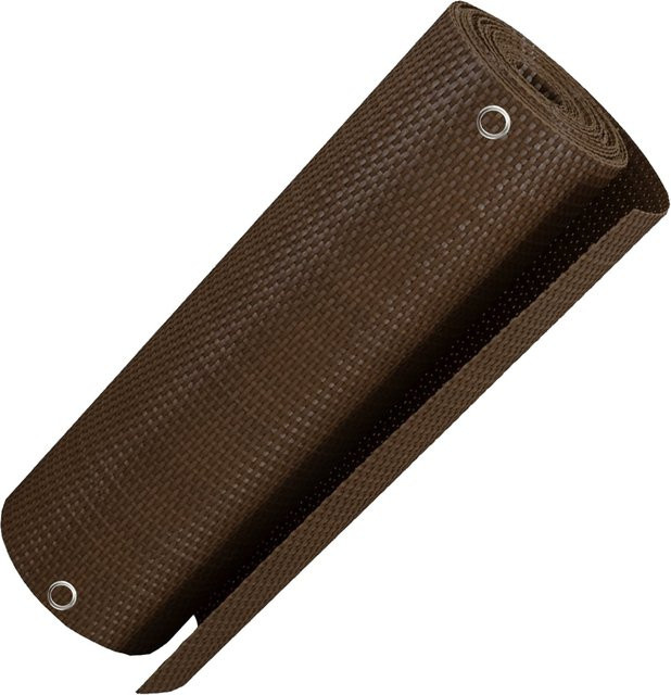 NYVI Polyrattan Balkon Sichtschutz Privafence Balkonbespannung blickdicht Braun B: 90 cm, H: 300 cm - Bild 1