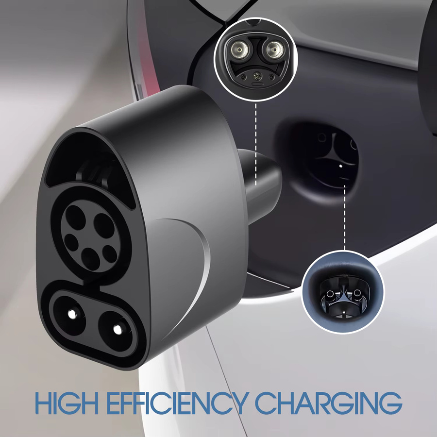 Kolanky CCS1 zu NACS 300A 300KW Schnell-Ladeadapter für Tesla Model Y, Model S, Model 3 und Model X in Schwarz - Bild 3