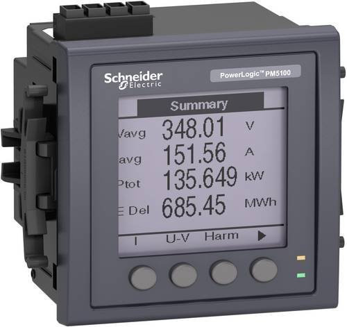 Schneider Electric METSEPM5100 Messgerät in Grau für die bündige Montage - Bild 1