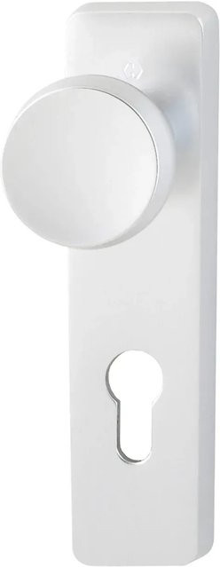 Hoppe Kurzschild-Wechselgarnitur London PZ 37 mm - 42 mm in Alu Natur/Silber - Bild 1